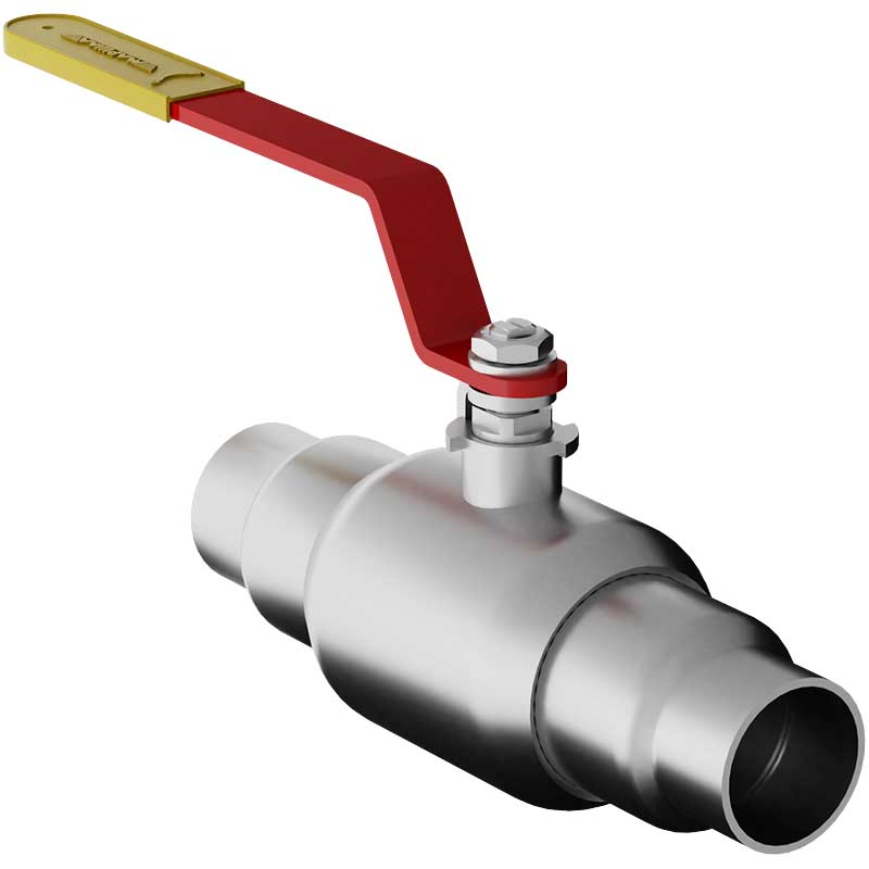 Кран шаровой для газа GAS PRO под приварку полнопроходной с рукояткой, нерж. ст. 08Х18Н10, Ду 10-200, Ру 16-40